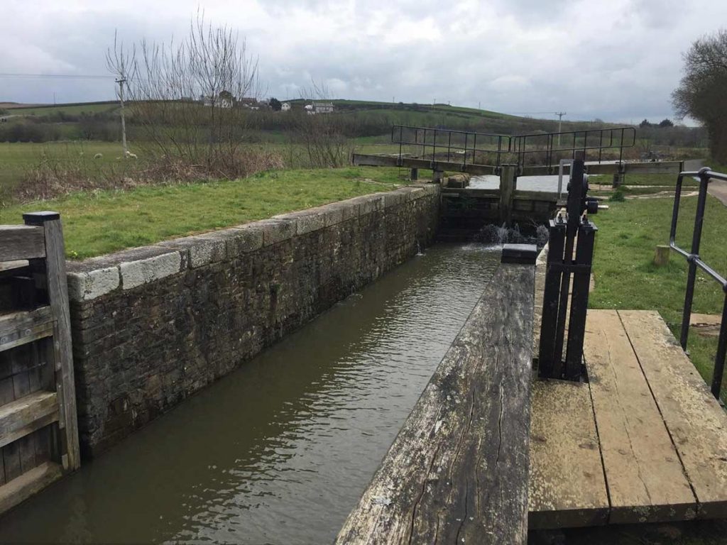 Lock gate of the Bude Canal