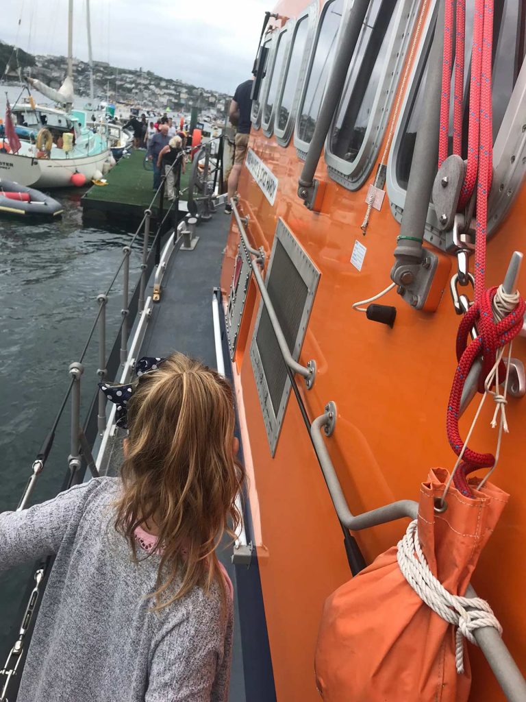 Checking out the lifeboat