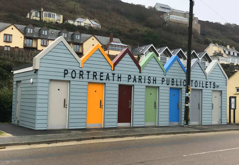 Portreath's funky public toilets