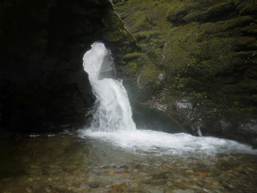 Stunning St Nectans Kieve. Waterfall in North Cornwall
