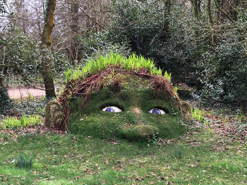 The Giant's Head at the Lost Gardens of Heligan